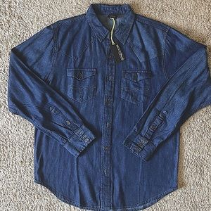 Broken Threads Denim Button Up Shirt 👔